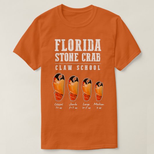 Stone Crab Jumbo Colossal Large Claws Seafood must T-shirt (Design voorkant)