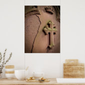 Stone Cross gravestone Poster (Keuken)