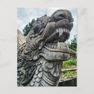 Stone Dragon, Hue Graveyard, Vietnam Briefkaart