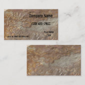 Stone Embossed Mayan Eagle Visitekaartje (Voorkant / Achterkant)