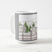 Stone Farm Winter Grey 15oz Café Mug (Devant gauche)