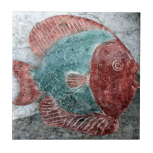 Stone Fish Tile Tegeltje
