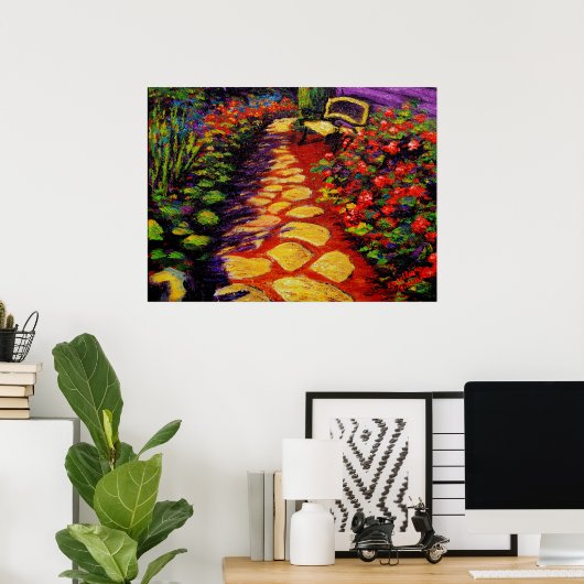 Stone Garden Pathway Poster (Thuiskantoor)