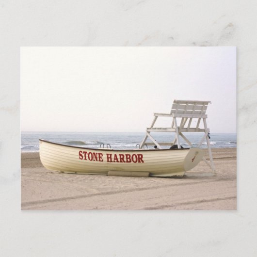 Stone Harbour Boat Briefkaart (Voorkant)