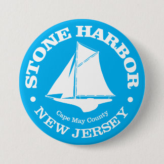 Stone Harbour (sloep) Ronde Button 7,6 Cm