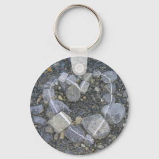 Stone Heart Keychain