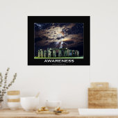 STONE HENGE Awareness Motivatie Art Poster (Keuken)