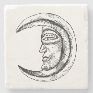 Stone Hilal Crescent Moon Black Stenen Onderzetter