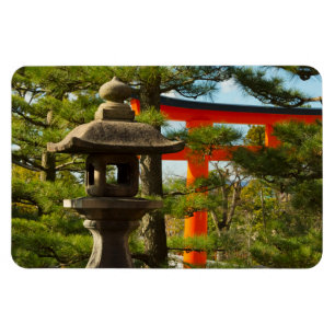 Stone Lantern en Torii Gate Magneet