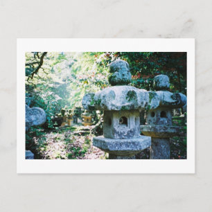 Stone Lantern: Gesshoji Temple, Matsue, Japan Briefkaart