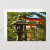 Stone Lantern & Torii Gate Briefkaart (Voorkant / Achterkant)