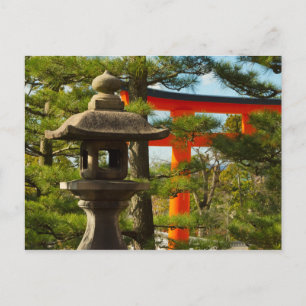 Stone Lantern & Torii Gate Briefkaart