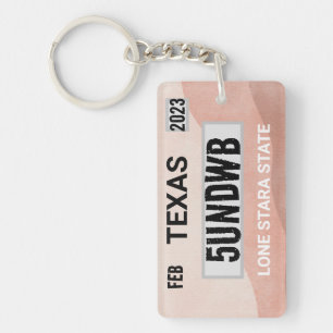 Stone Licence bord sleutelhanger