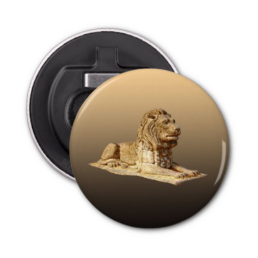 Stone Lion Button Flesopener (Voorkant)