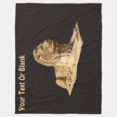 Stone Lion Fleece Deken (Voorkant)