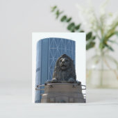 Stone lion in Calgary briefkaart (Staand voorkant)
