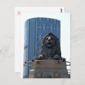 Stone lion in Calgary briefkaart (Voorkant / Achterkant)