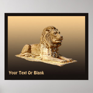Stone Lion Poster