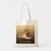 Stone Lion Tote Bag (Achterkant)