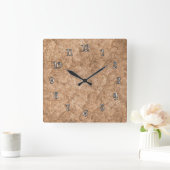 Stone look Kitchen Wall-klokken Vierkante Klok (Huis)