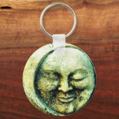 Stone man in de maan aanzicht rots sleutelhanger (Voorkant)