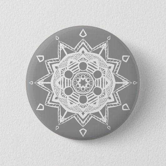 Stone Mandala Ronde Button 5,7 Cm (Voorkant)