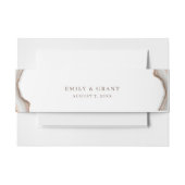 Stone Marble Agate Invitation Belly Band Uitnodigingen Wikkel (Voorkant Voorbeeld)