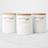 Stone Marble Agate Maid of Honor Candle Label Voedselcontainer Etiket (Flessen)