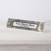 Stone Marble Desk Name Bord Bureau Naambordje (Voorkant)