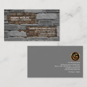 Stone Masonry Brick Laying Construction Visitekaartje (Voorkant / Achterkant)