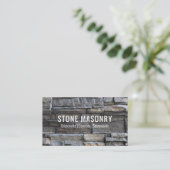 Stone Masonry Visitekaartje Design (Staand voorkant)