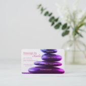 Stone Massage Therapy Visitekaartje (Staand voorkant)