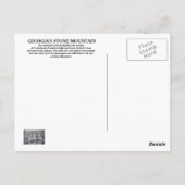 Stone Mountain Georgia Briefkaart (Achterkant)