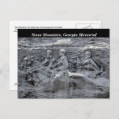 Stone Mountain Georgia Park Memorial Briefkaart (Voorkant / Achterkant)