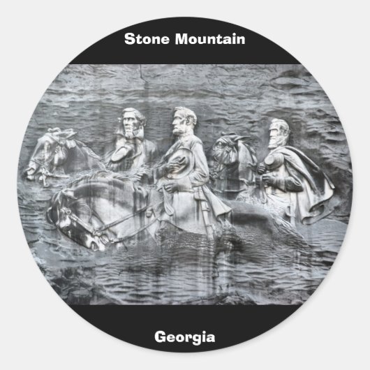 Stone Mountain, Georgia Ronde Sticker (Voorkant)