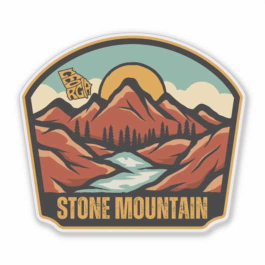 Stone Mountain, Georgia Sticker (Voorkant)