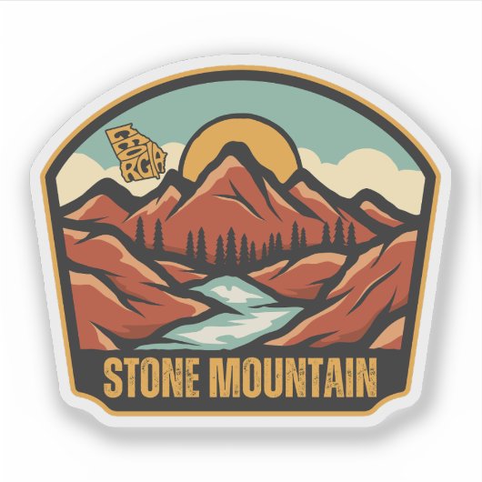 Stone Mountain, Georgia Sticker (Voorkant)
