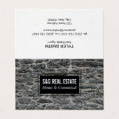 Stone muur visitekaartjes (Buitenkant ongevouwen)