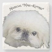 Stone onderzetter Marcus, "Man-Kitten" (Voorkant)