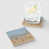 Stone Onderzetter Pompeii, Italië (Zijkant)