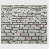 Stone Pathway Gray Cobblestone Street Sidewalk Cadeaupapier (Vlak)