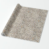 Stone Pebble Pathway Walkway Sidewalk Rocks Cadeaupapier (Uitgerold)