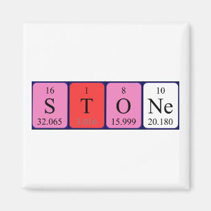 Stone periodieke table name magnet magneet