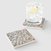 Stone Rock Wall op Israel Square Onderzetter (Zijkant)