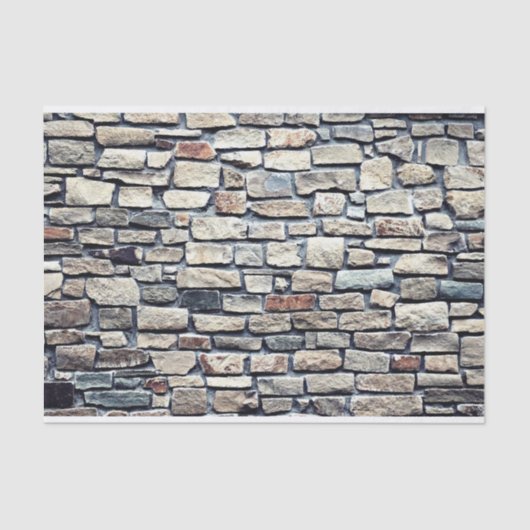 Stone Rock Wall Texture Tissuepapier (Voorkant)