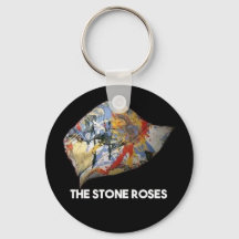 Stone Rozen Pet Manchester Button Key Ring