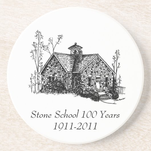 Stone School 100 jaar Onderzetter (Voorkant)