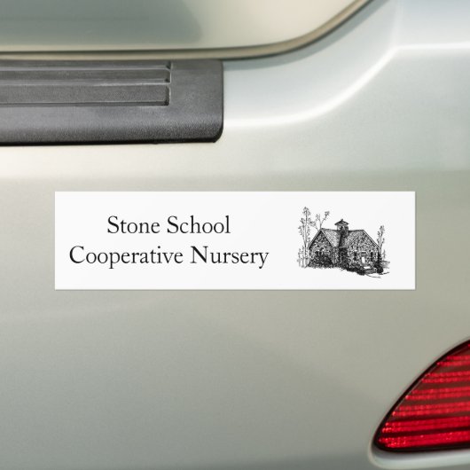 Stone School Bumpersticker (Op auto)