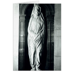 Stone sculpture of John Donne in zijn mantel