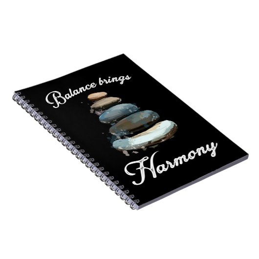 Stone Stacking Harmony Rock Balancing Notitieboek (Rechterzijde)